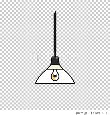 イラスト素材: 吊り下げランプのイラスト 131891604