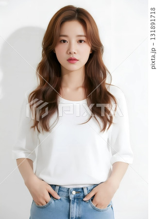 長袖Tシャツモデル 長袖Tシャツモデル 131891718