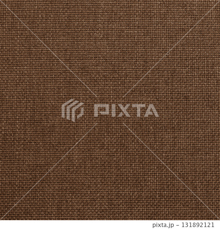Dark brown fabric texture for background and design art work with seamless pattern of natural textile. 131892121