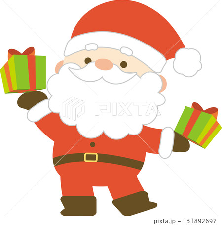 プレゼントを持ったサンタクロース プレゼントを持ったサンタクロース 131892697