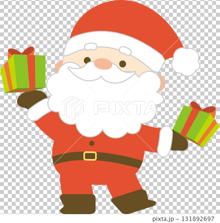 プレゼントを持ったサンタクロース プレゼントを持ったサンタクロース 131892697