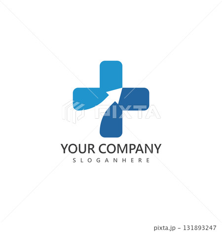 creative medical cross with negative space of arrow logo design vector for healthcare company creative medical cross with negative space of arrow logo design vector for healthcare company 131893247