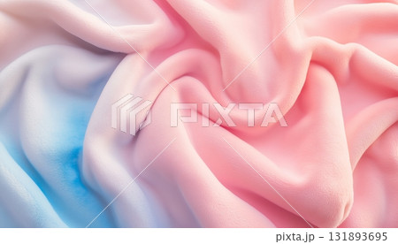 blanket surface folding wave texture colorful background 131893695
