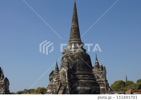 タイ アユタヤ  アユタヤ歴史公園 ワット･プラ･シーサンペットの仏塔 131893701