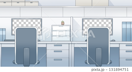 オフィス2の2:椅子背面【背景】 131894751