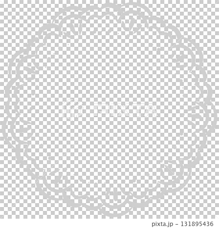 Gray biscuit-shaped lace frame Gray biscuit-shaped lace frame 131895436