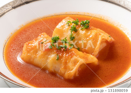 ロールキャベツ トマトスープ煮込み ロールキャベツ トマトスープ煮込み 131898059