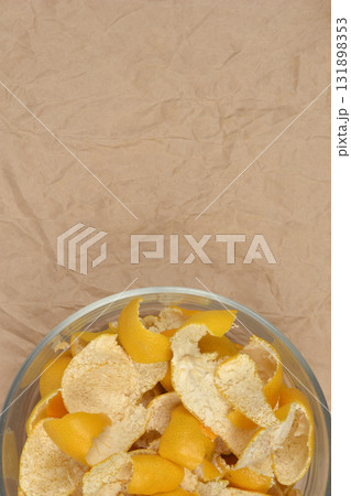 Mandarin Peel on Craft Paper Mandarin Peel on Craft Paper 131898353