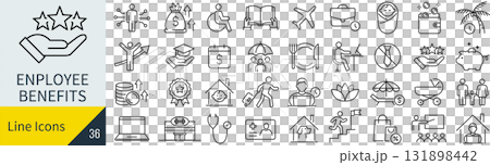 福利厚生に関するアイコンセット 131898442
