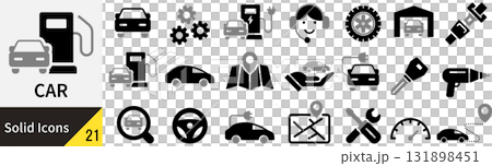 向量汽車輪廓圖示集 向量汽車輪廓圖示集 131898451