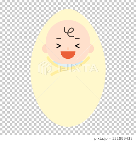 笑著的嬰兒的插圖 131899435