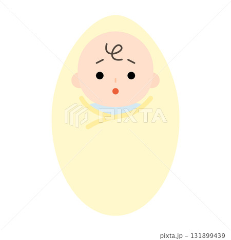 疑問を抱く赤ちゃんのイラスト 疑問を抱く赤ちゃんのイラスト 131899439