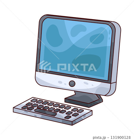 illustration of Desktop Computer illustration of Desktop Computer 131900128