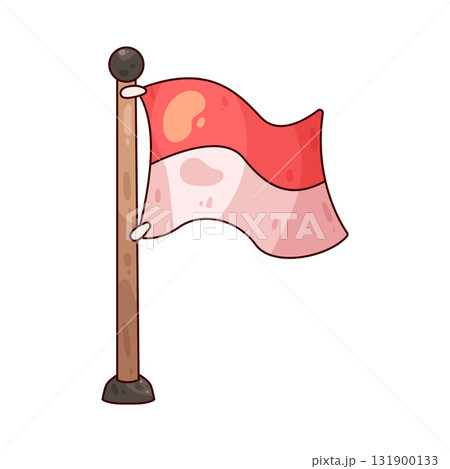 illustration of Indonesia Flag 131900133