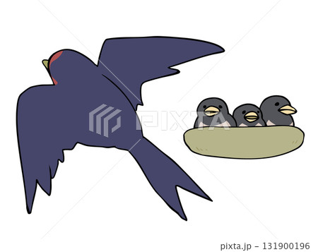 燕の子育て 131900196