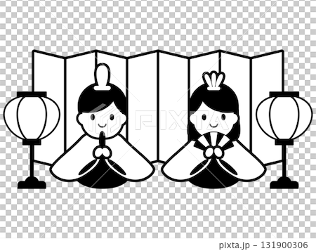 女兒節插圖單色 131900306