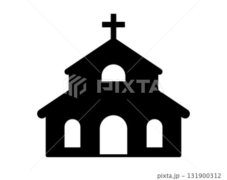教会のアイコン　モノトーン 131900312