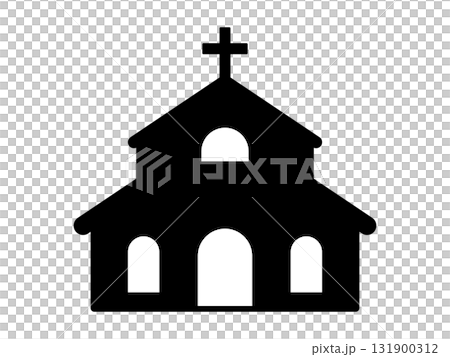 教会のアイコン　モノトーン 131900312