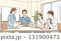 医療従事者と介護スタッフの連携ミーティングイメージ 131900471