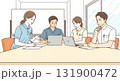医療従事者と介護スタッフの連携ミーティングイメージ 131900472