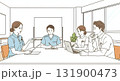 医療従事者と介護スタッフの連携ミーティングイメージ 131900473