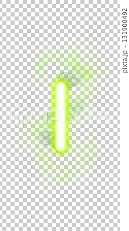 Glowing green vertical bar resembling neon indicator with smoke effect isolated on transparent background modern template mockup Glowing green vertical bar resembling neon indicator with smoke effect isolated on transparent background modern template mockup 131900492
