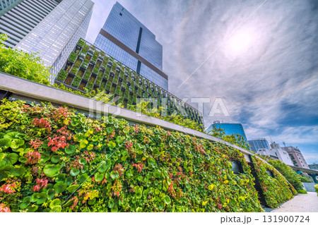 日本の東京都市景観 ブルーフロント芝浦やハロなどを望む 日本の東京都市景観 ブルーフロント芝浦やハロなどを望む 131900724