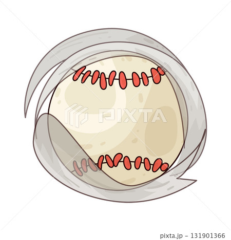 illustration of baseball ball 131901366