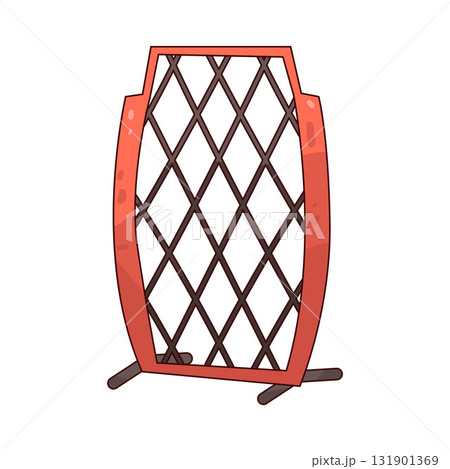 illustration of baseball net 131901369