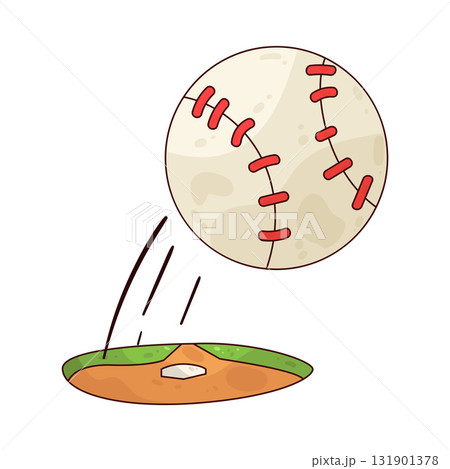 illustration of Baseball Ball illustration of Baseball Ball 131901378