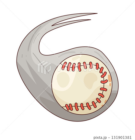 illustration of Flying Baseball 131901381