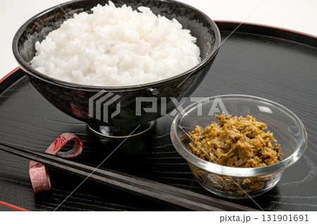 和食の蕗味噌と白ごはん 131901691
