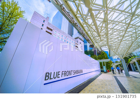 日本の東京都市景観 ブルーフロント芝浦などを望む 日本の東京都市景観 ブルーフロント芝浦などを望む 131901735