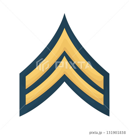 Illustration of military rank  131901838