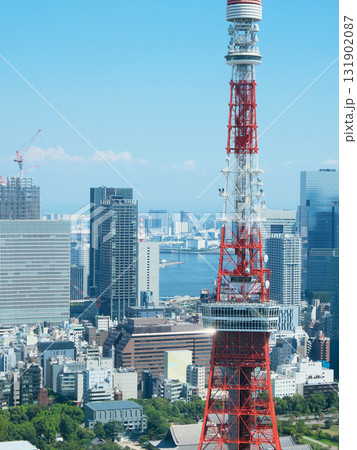 麻布台ヒルズより望む東京タワー~芝公園方面の眺望 都市景観(2025年9月) 麻布台ヒルズより望む東京タワー~芝公園方面の眺望 都市景観(2025年9月) 131902087