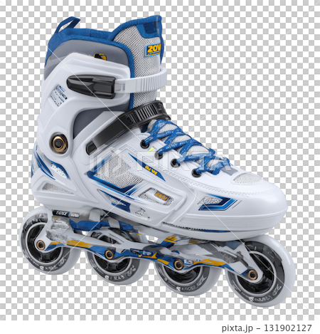 High-Performance Inline Skate with Blue Laces and Innovative Design for Speed and Agility 131902127