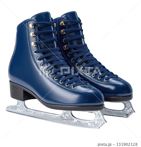 Blue Ice Skates for Speed and Precision on the Rink, Ideal for Competitive Figure Skating and Training Sessions 131902128