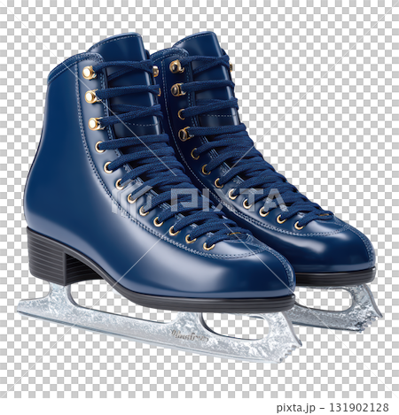 Blue Ice Skates for Speed and Precision on the Rink, Ideal for Competitive Figure Skating and Training Sessions 131902128