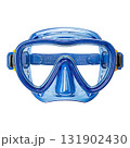 Clear Blue Diving Mask for Underwater Exploration and Snorkeling Adventures 131902430