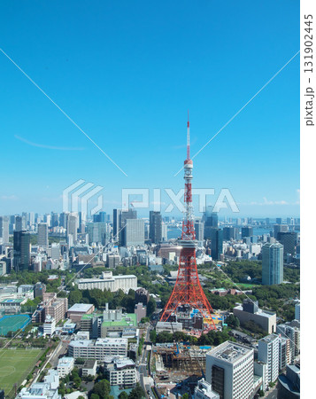 麻布台ヒルズより望む東京タワー~芝公園方面の眺望 都市景観(2025年9月) 麻布台ヒルズより望む東京タワー~芝公園方面の眺望 都市景観(2025年9月) 131902445