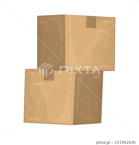 Illustration of delivery box Illustration of delivery box 131902836