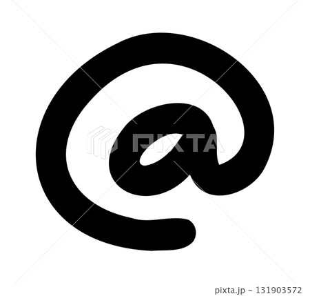 Hand-drawn doodle at sign icon simple sketch symbol for email, online communication, internet and digital use isolated on white background for design projects. Hand-drawn doodle at sign icon simple sketch symbol for email, online communication, internet and digital use isolated on white background for design projects. 131903572