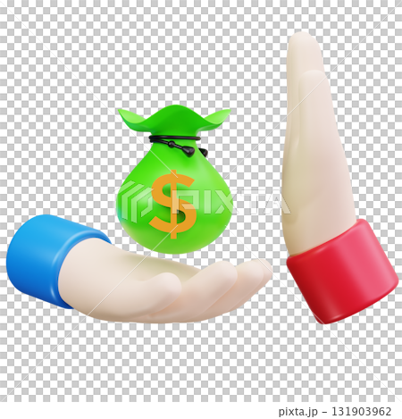 Corruption Hand Donation Corruption Hand Donation 131903962