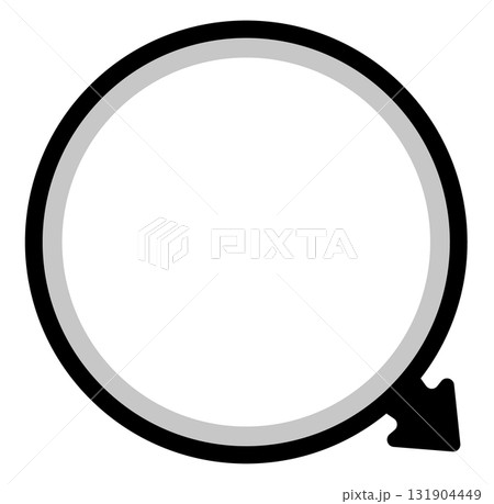 シンプルなモノクロのフローラベルのイラスト シンプルなモノクロのフローラベルのイラスト 131904449