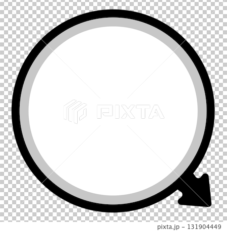 シンプルなモノクロのフローラベルのイラスト シンプルなモノクロのフローラベルのイラスト 131904449