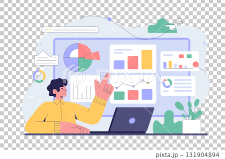 データ分析　会議 131904894