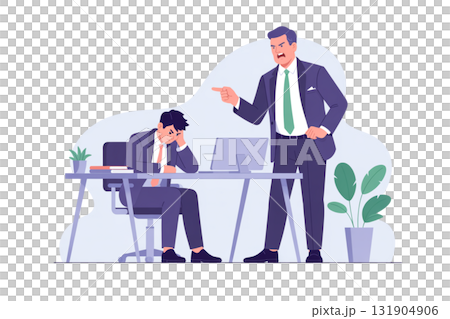 workplace scolding scene 131904906