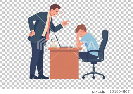 workplace scolding scene 131904907