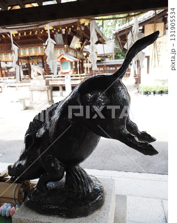 護王神社のイノシシ 護王神社のイノシシ 131905534