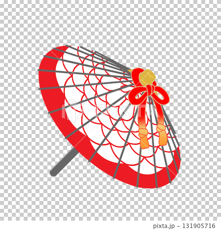 和傘　菊柄 131905716